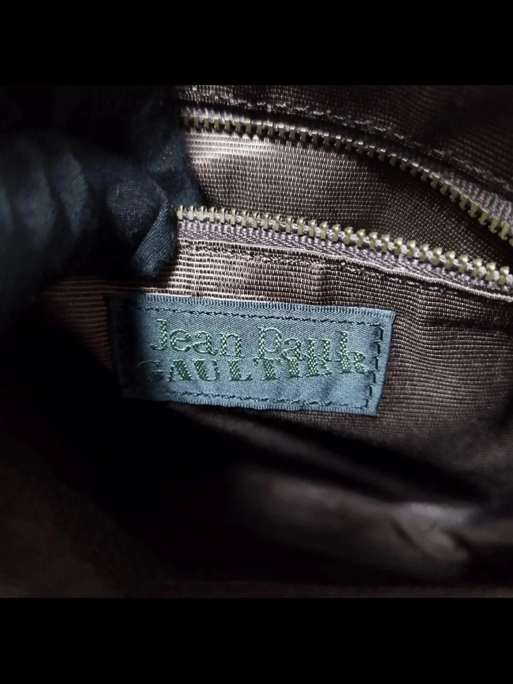 Jean Paul Gaultier Two-Tone Brown and Green Messenger Bag